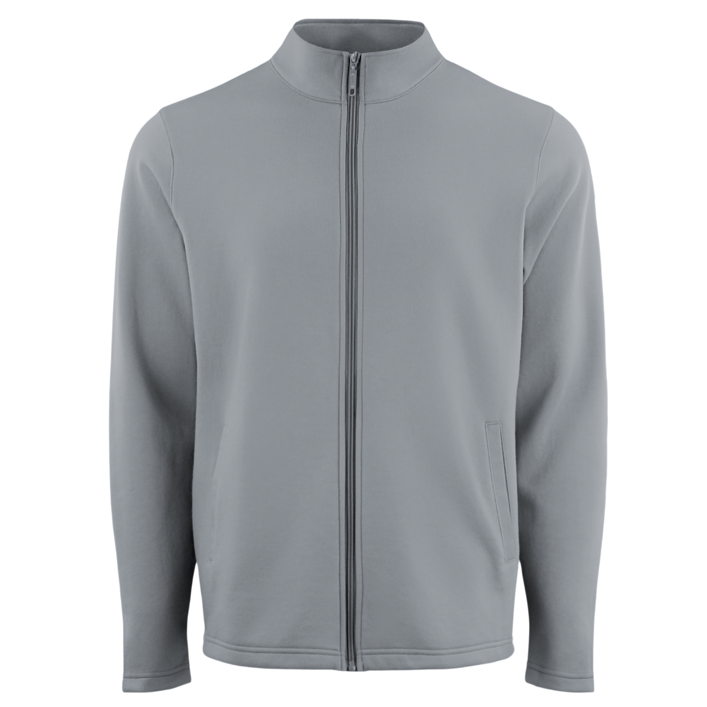 Men's Poly-Cotton Fleece Performance Long Sleeve Full-Zip