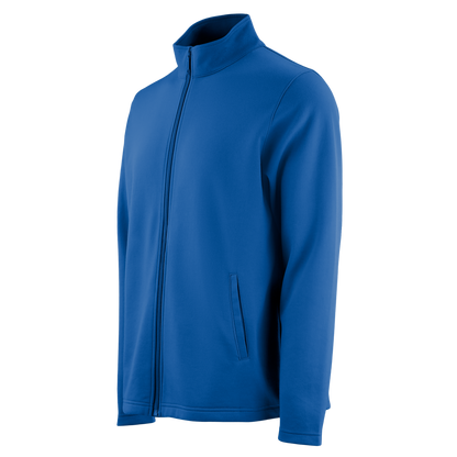 Men's Poly-Cotton Fleece Performance Long Sleeve Full-Zip