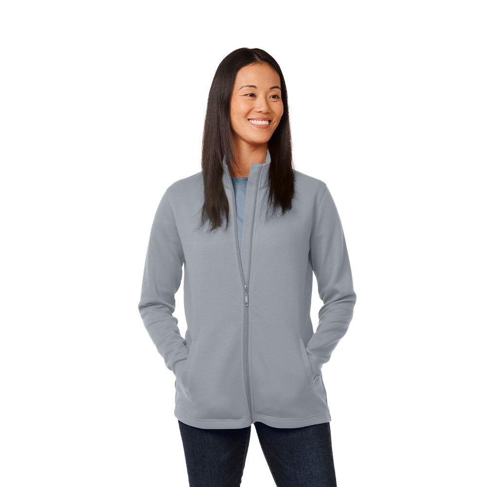 Women's Poly-Cotton Fleece Performance Long Sleeve Full-Zip